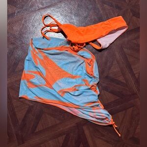 Vibrant Orange Bikini Set 3 piece